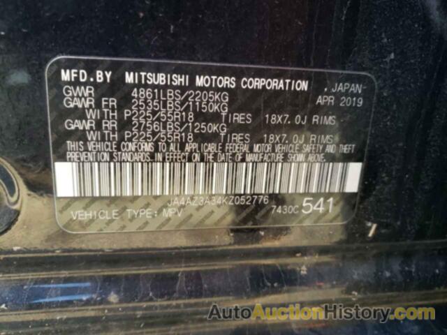 MITSUBISHI OUTLANDER SE, JA4AZ3A34KZ052776