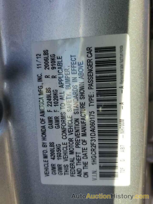 HONDA ACCORD LX, 1HGCR2F31DA060175