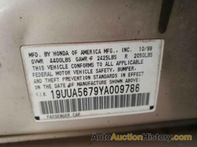 ACURA TL, 19UUA5679YA009786