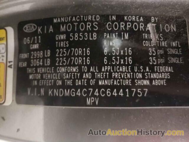 KIA All Models LX, KNDMG4C74C6441757