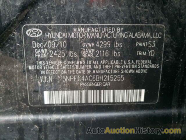 HYUNDAI SONATA SE, 5NPEC4AC6BH215255