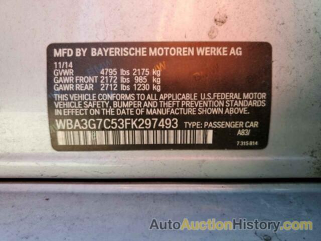 BMW 3 SERIES XI, WBA3G7C53FK297493