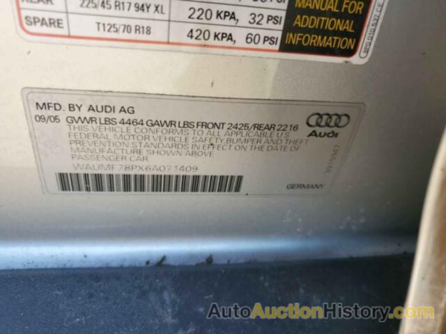 AUDI A3 2.0 SPORT, WAUMF78PX6A071409