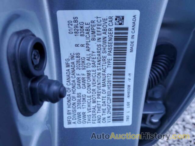 HONDA CIVIC SPORT, 2HGFC2F80LH526172