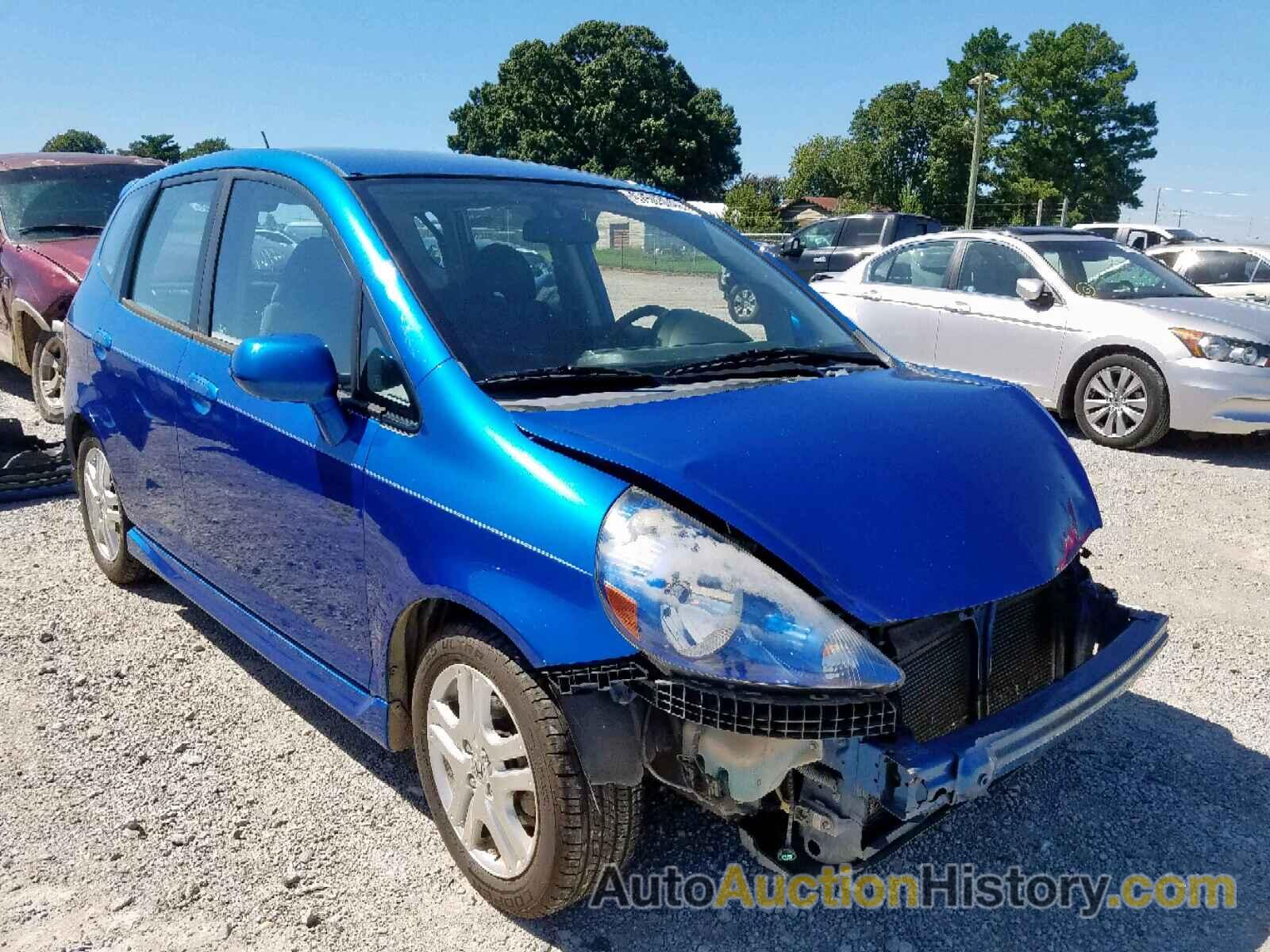 2008 HONDA FIT SPORT SPORT, JHMGD38628S000075