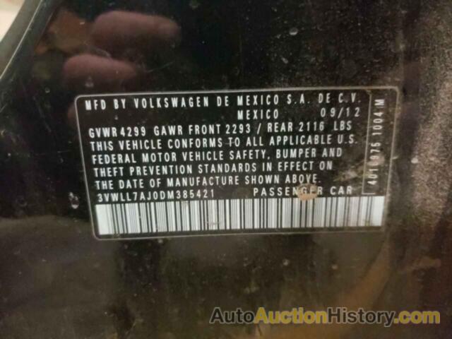 VOLKSWAGEN JETTA TDI, 3VWLL7AJ0DM385421