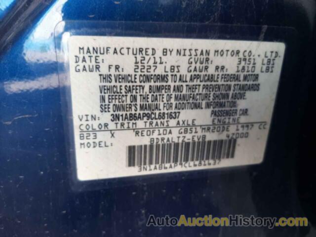 NISSAN SENTRA 2.0, 3N1AB6AP9CL681637