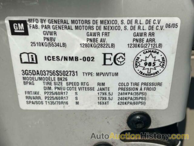 BUICK RENDEZVOUS CX, 3G5DA03756S502731