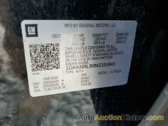 GMC ACADIA SLE, 1GKKNRLS0MZ105901