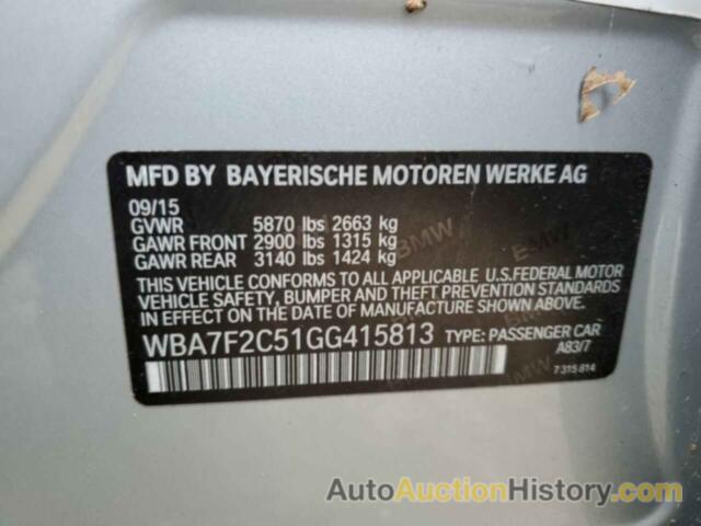 BMW 7 SERIES XI, WBA7F2C51GG415813