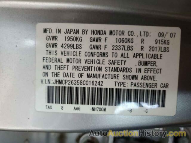 HONDA ACCORD LX, JHMCP26358C016242