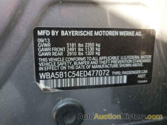 BMW 5 SERIES I, WBA5B1C54ED477072