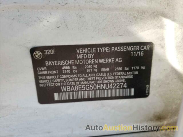 BMW 3 SERIES XI, WBA8E5G50HNU42274