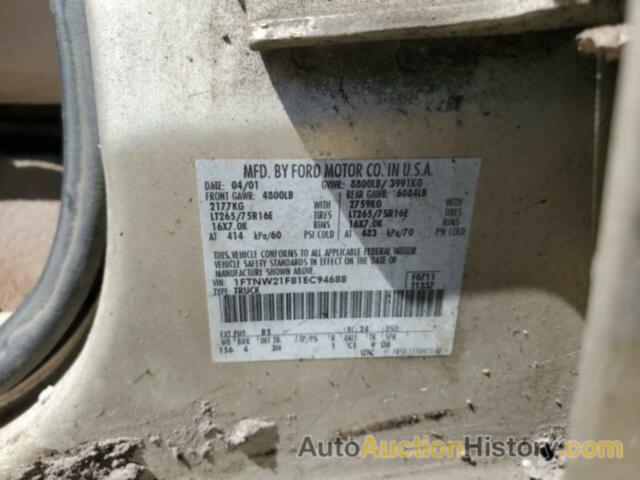 FORD F250 SUPER DUTY, 1FTNW21F81EC94688