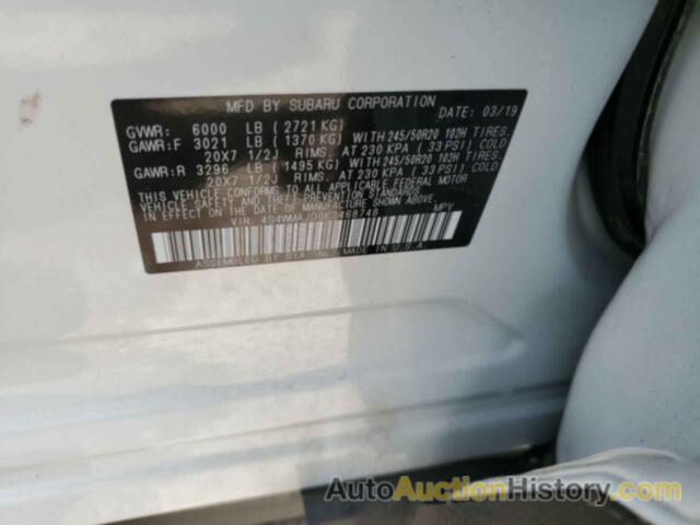 SUBARU ASCENT LIMITED, 4S4WMAJD0K3468748