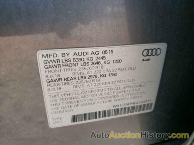 AUDI Q5 PREMIUM PLUS, WA1LFAFP4FA143777