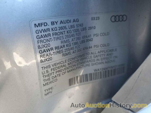 AUDI SQ5 SPORTB SPORTBACK PREMIUM PLUS, WA124AFY5P2118392