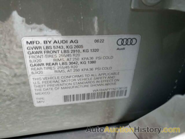 AUDI SQ5 PREMIUM PLUS, WA1B4AFY1N2136126