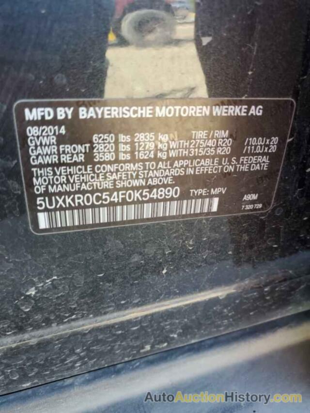 BMW X5 XDRIVE35I, 5UXKR0C54F0K54890