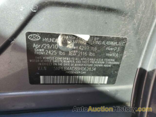 HYUNDAI SONATA GLS, 5NPEB4AC8BH062834