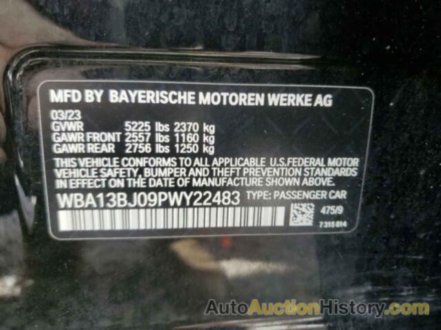 BMW 5 SERIES XI, WBA13BJ09PWY22483