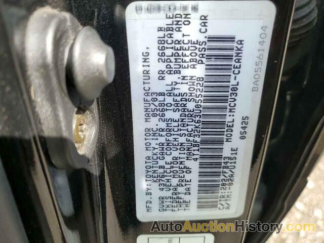 TOYOTA CAMRY LE, 4T1BF32K63U055228