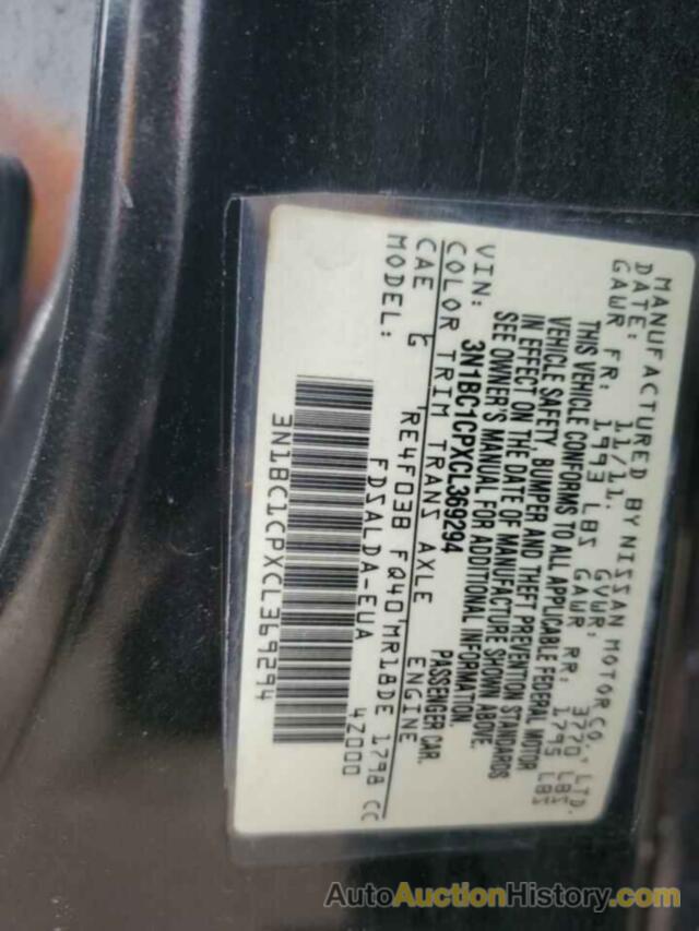 NISSAN VERSA S, 3N1BC1CPXCL369294