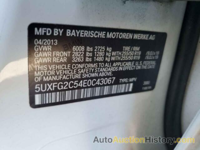 BMW X6 XDRIVE35I, 5UXFG2C54E0C43067