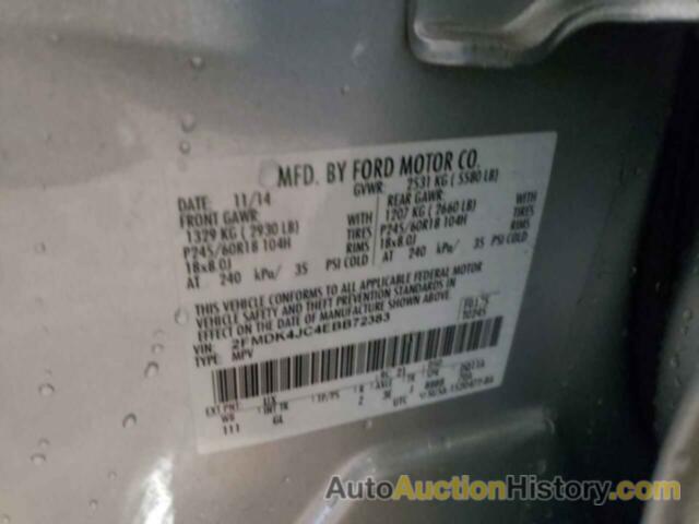 FORD EDGE SEL, 2FMDK4JC4EBB72383