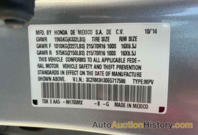 HONDA CRV LX, 3CZRM3H30EG717586