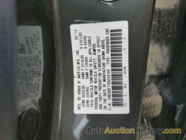 HONDA ACCORD TOURING HYBRID, 1HGCR6F77EA009744