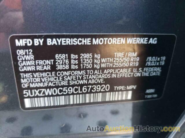 BMW X5 XDRIVE35D, 5UXZW0C59CL673920