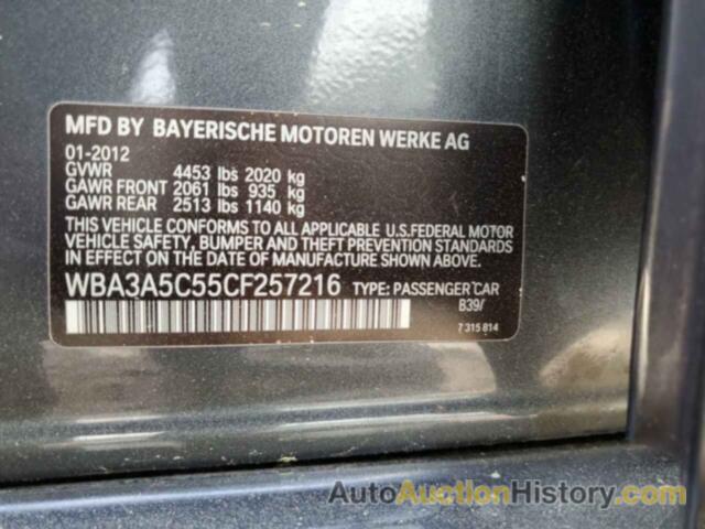 BMW 3 SERIES I, WBA3A5C55CF257216