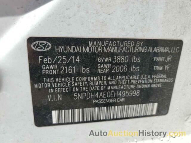 HYUNDAI ELANTRA SE, 5NPDH4AE0EH495998