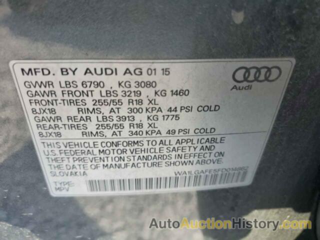 AUDI Q7 PREMIUM PLUS, WA1LGAFE5FD014862