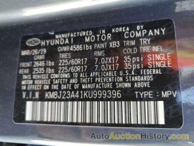 HYUNDAI TUCSON SE, KM8J23A41KU999396