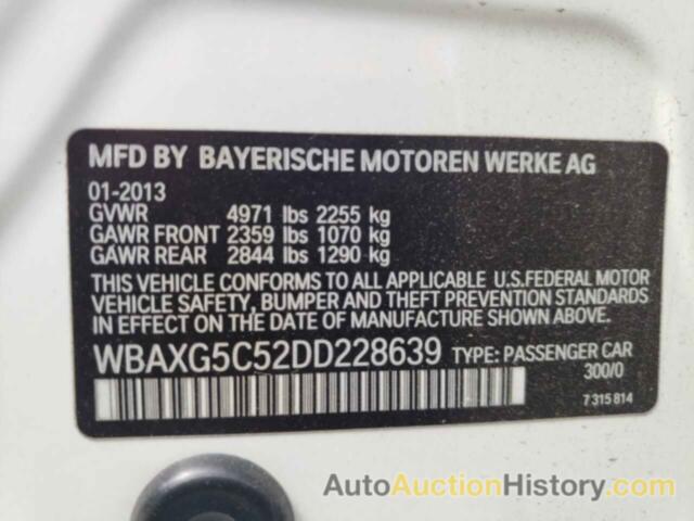 BMW 5 SERIES I, WBAXG5C52DD228639