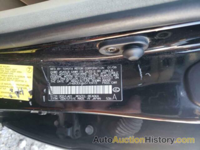 LEXUS ES330 330, JTHBA30G265170973