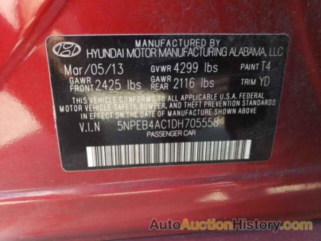 HYUNDAI SONATA GLS, 5NPEB4AC1DH705558