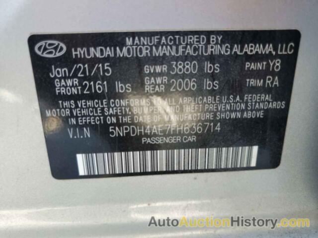 HYUNDAI ELANTRA SE, 5NPDH4AE7FH636714