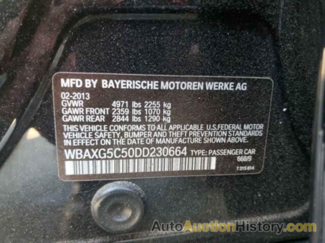 BMW 5 SERIES I, WBAXG5C50DD230664
