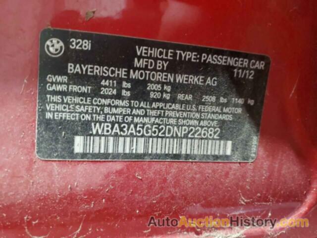 BMW 3 SERIES I, WBA3A5G52DNP22682