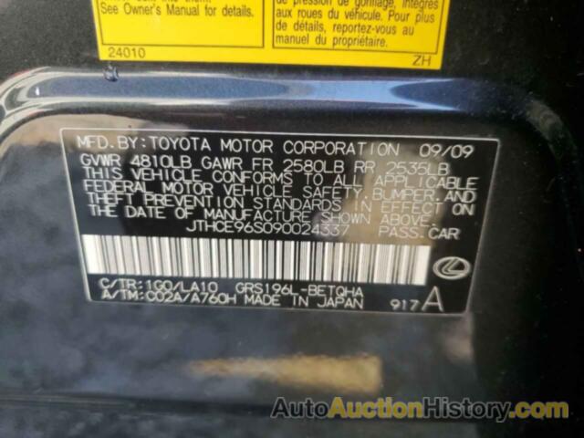 LEXUS GS350 350, JTHCE96S090024337