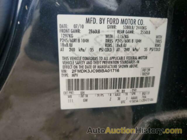 FORD EDGE SEL, 2FMDK3JC9BBA01716