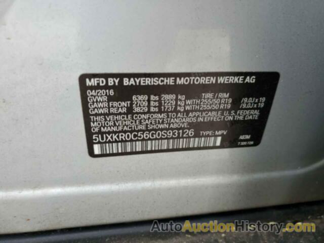 BMW X5 XDRIVE35I, 5UXKR0C56G0S93126