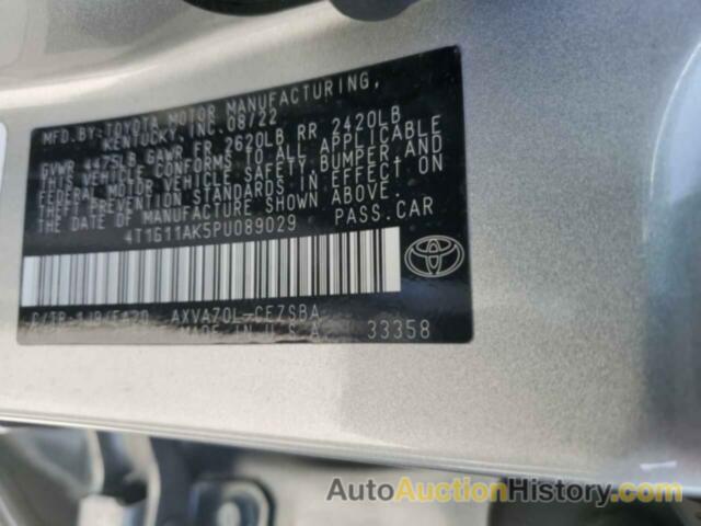 TOYOTA CAMRY SE NIGHT SHADE, 4T1G11AK5PU089029