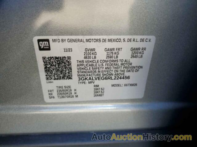 GMC TERRAIN SLT, 3GKALVEG6RL224456