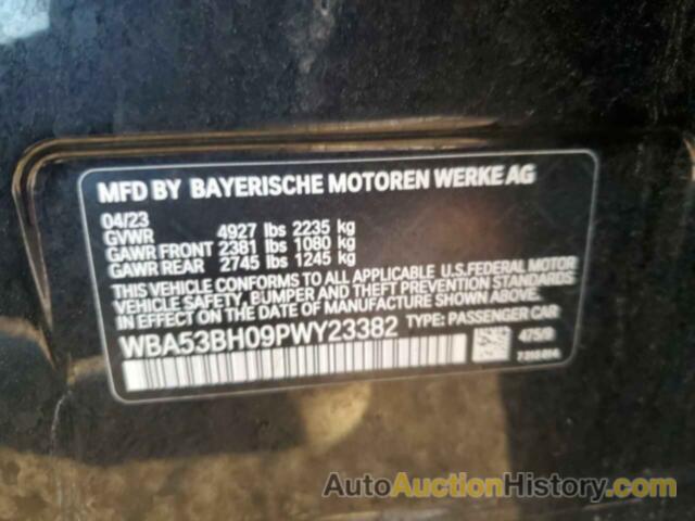 BMW 5 SERIES I, WBA53BH09PWY23382