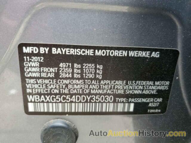 BMW 5 SERIES I, WBAXG5C54DDY35030