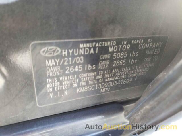 HYUNDAI SANTA FE GLS, KM8SC13D93U541609